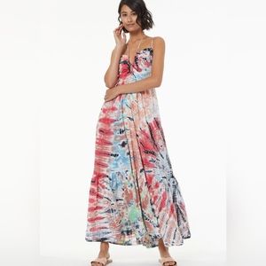 YFB Haisley Sun Dress in Strawberry Tropic Wash